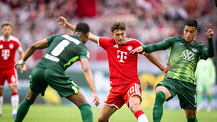 Tom Bischof im Einsatz gegen Wolfsburg