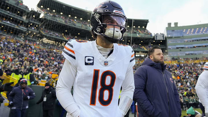 Caleb Williams as his first season ended at Lambeau Field with a win. Now he's eager to get back on the field say the Bears. Caleb Williams as his first season ended at Lambeau Field with a win. Now he's eager to get back on the field say the Bears.