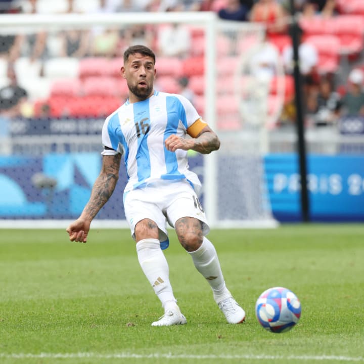 Nicolas Otamendi, da Argentina, nas Olimpíada