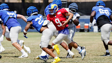 Los Angeles Rams Matthew Stafford, Kyren Williams vs. Dallas Cowboys Joint Practice