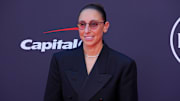 Diana Taurasi on the red carpet before the ESPYS at The Dolby Theatre. 