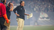 Rutgers head coach Greg Schiano calls out to his team during first half of the Rate Bowl against Kansas State at Chase Field on Dec. 26, 2024, Phoenix.