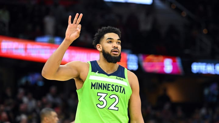 Minnesota Timberwolves center Karl-Anthony Towns.