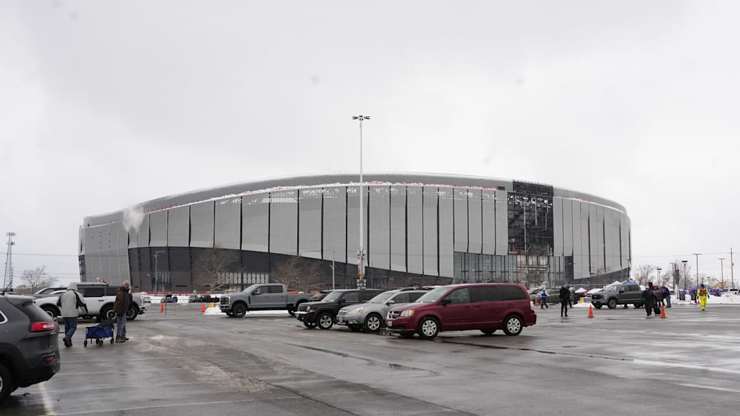 Jan 4, 2026; Orchard Park, New York, USA; A general view of the new Highmark Stadium prior to the game between the New York Jets and Buffalo Bills at Highmark Stadium. Mandatory Credit: Gregory Fisher-Imagn Images