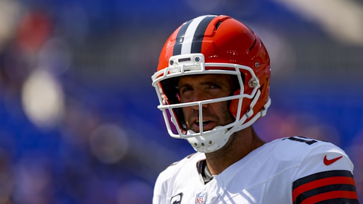 Flacco is in his 18th season in the league. Flacco is in his 18th season in the league.