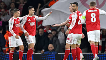 Arsenal were given a tough game by Olympiacos.