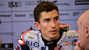 Apr 14, 2024; Austin, TX, USA; Marc Marquez (93) of Spain and Gresini Racing MotoGP before the MotoGP Grand Prix of The Americas at Circuit of The Americas. Mandatory Credit: Jerome Miron-Imagn Images