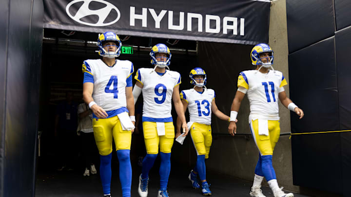 Los Angeles Rams Stetson Bennett, Dresser Winn, Matthew Stafford, Jimmy Garoppolo