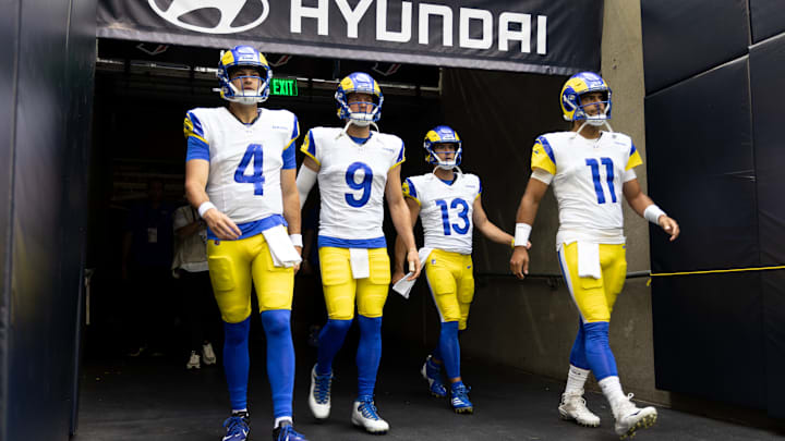 Los Angeles Rams Stetson Bennett, Dresser Winn, Matthew Stafford, Jimmy Garoppolo