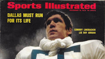 Former Alabama Crimson Tide linebacker Lee Roy Jordan on the cover of Sports Illustrated 