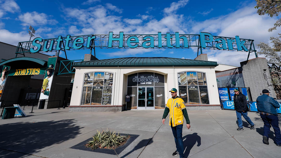 Mar 31, 2025; West Sacramento, California, USA; A general view of Sutter Health Park before the game between the Chicago Cubs against the Athletics. Mandatory Credit: Sergio Estrada-Imagn Images