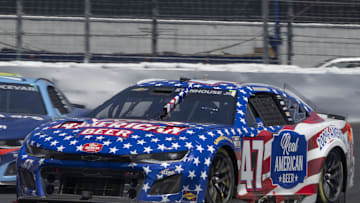 NASCAR Cup Series driver Ricky Stenhouse Jr. navigates around Turn 11 at Sonoma Raceway. 