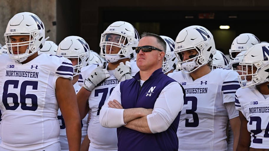 Northwestern head coach Pat Fitzgerald in 2022.