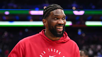 76ers center Joel Embiid seems to be making real progress recovering from offseason knee surgery.