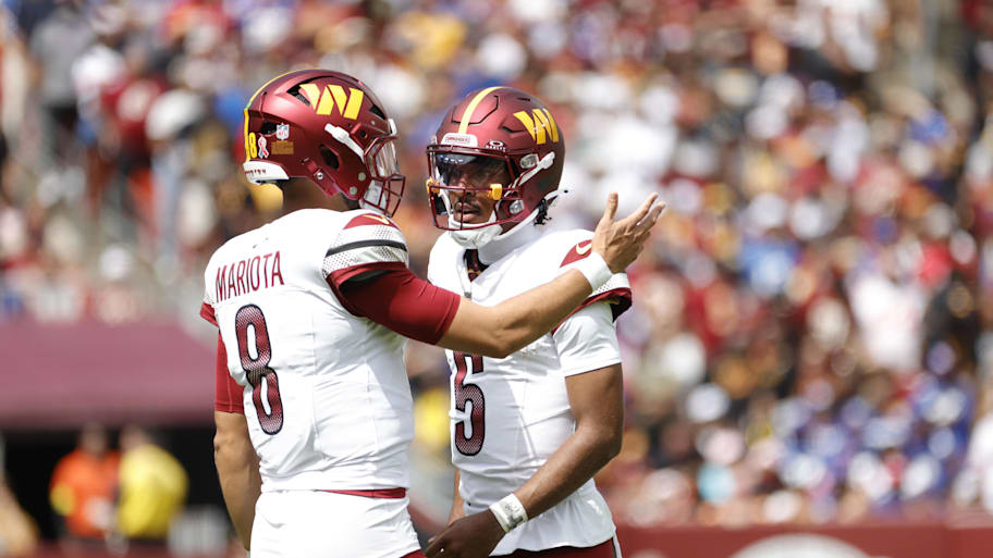Jayden Daniels and Marcus Mariota