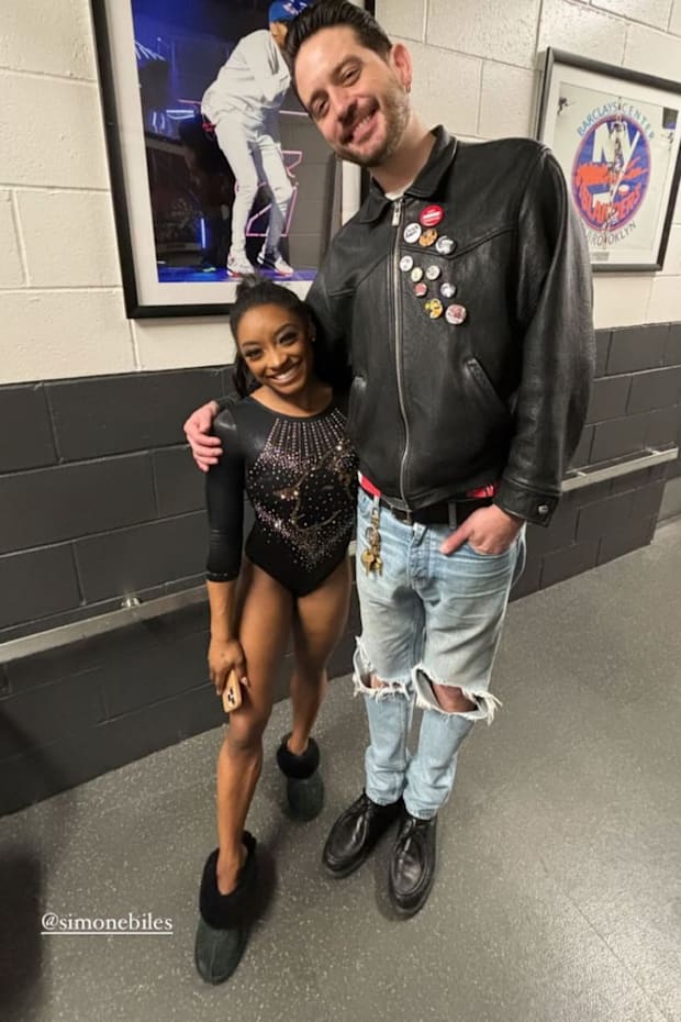 Simone Biles and G-Eazy