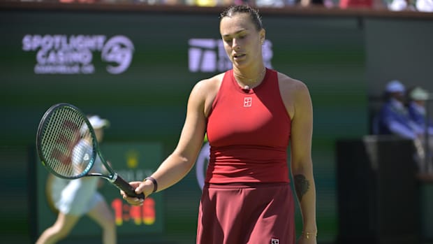 Sabalenka fell to Andreeva in the women’s final of the BNP Paribas Open.
