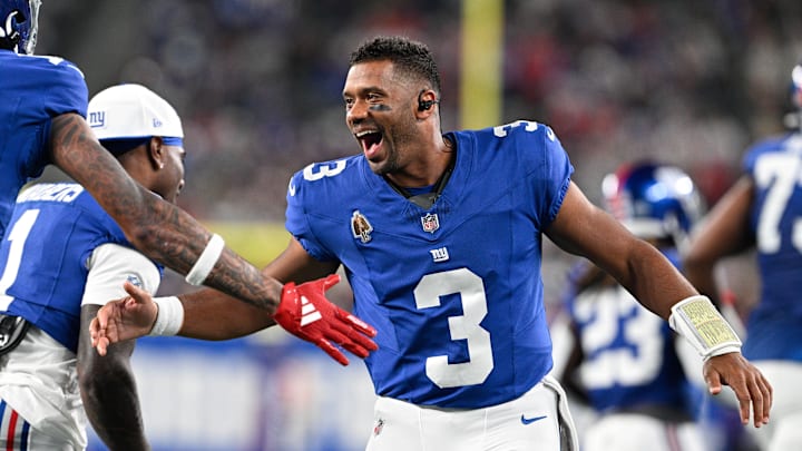 Entering his 14th NFL season, quarterback Russell Wilson is expected to lead the Giants' offense.