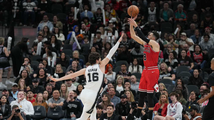 Zach LaVine elevates for the shot