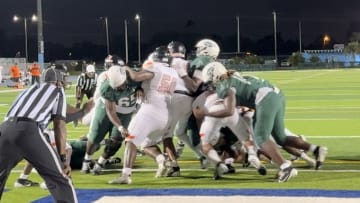 Lakeland defense steps up with a goal-line stand in the closing minutes to stall Miami Central