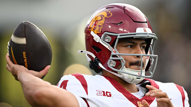 USC Trojans coach Lincoln Riley quarterback Jayden Maiava Big Ten Football college football playoff joel klatt