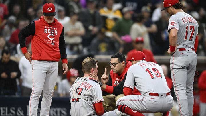 Cincinnati Reds catcher Tyler Stephenson.
