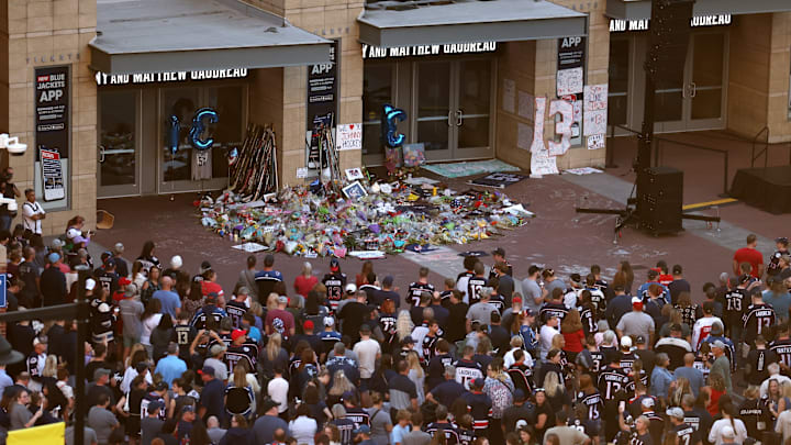 Columbus Blue Jackets Candlelight Vigil In Honor Of Gaudreau Brothers