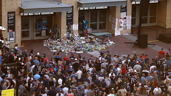 Columbus Blue Jackets Candlelight Vigil In Honor Of Gaudreau Brothers