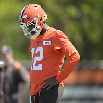 Cleveland Browns quarterback Shedeur Sanders during rookie minicamp.
