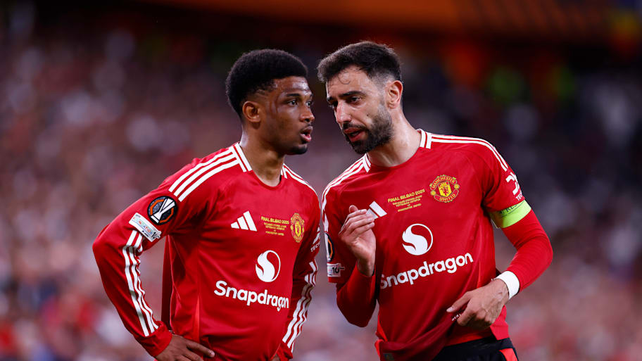 Amad Diallo and Bruno Fernandes.