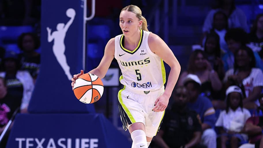 Paige Bueckers had 15 points, five rebounds and six assists in her first preseason game in Dallas.  | Photo by Sam Hodde/Getty Images