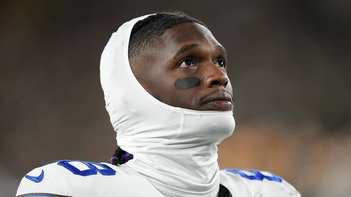 Dallas Cowboys wide receiver CeeDee Lamb reacts during the first quarter against the Green Bay Packers; Jeff Hanisch