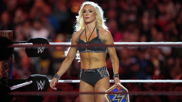 Charlotte Flair during WrestleMania 39 Night 1 at SoFi Stadium.