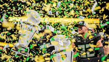 The confetti rained on Oregon at the Big Ten Championship Game last year, but a long layoff and a red-hot Ohio State team ended their playoff run quickly.