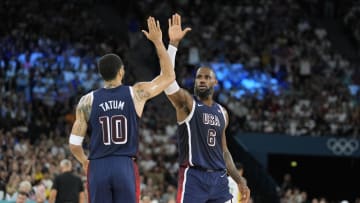 Jayson Tatum, LeBron James, Team USA