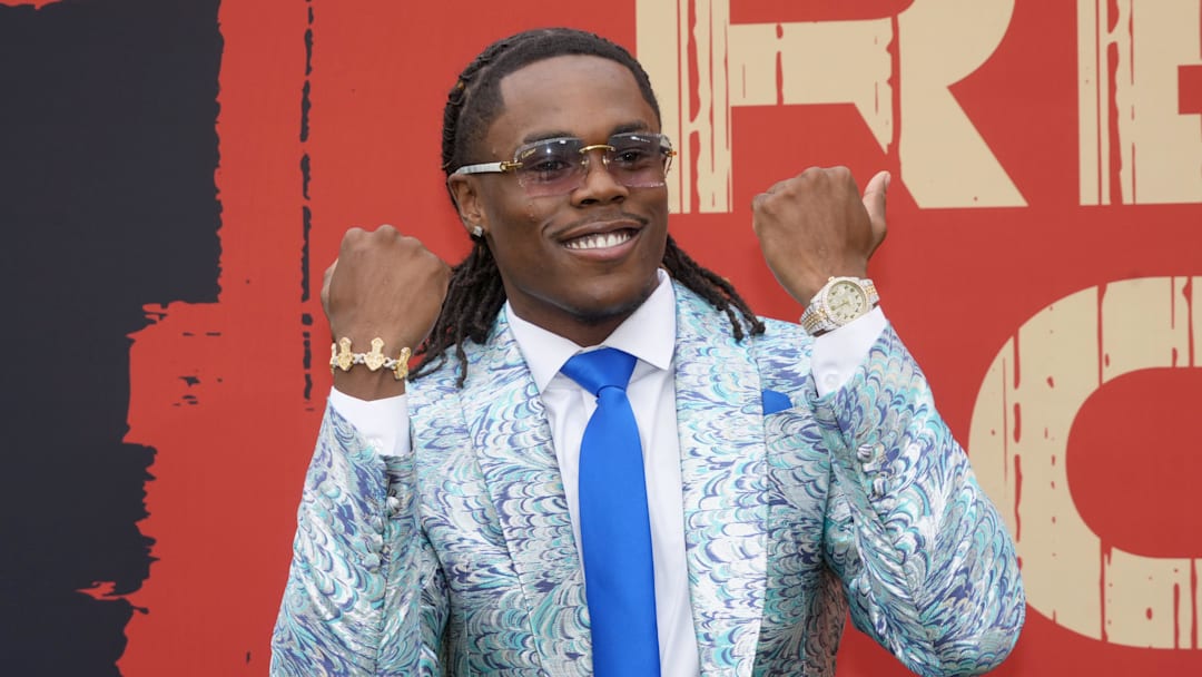 Apr 24, 2025; Green Bay, WI, USA; Kentucky Wildcats cornerback Maxwell Hairston on the red carpet before the 2025 NFL Draft at Lambeau Field. Mandatory Credit: Kirby Lee-Imagn Images
