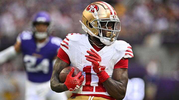 49ers receiver Brandon Aiyuk will not return this season. 49ers receiver Brandon Aiyuk will not return this season.