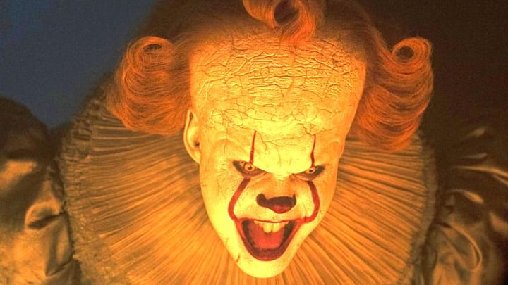 Bill Skarsgård as Pennywise in IT: Welcome to Derry