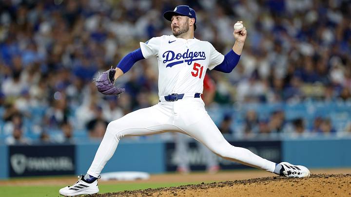 Los Angeles Dodgers pitcher Alex Vesia.