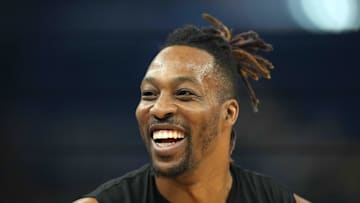 Los Angeles Lakers center Dwight Howard (39) before the game against the Golden State Warriors at Chase Center. 