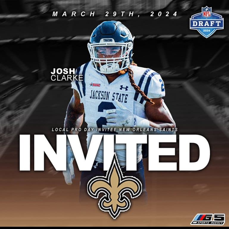 Joshua Clarke Invited To Saints Local Pro Day