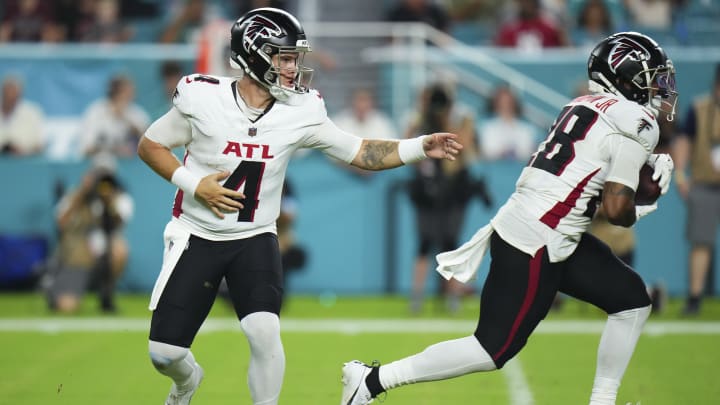 Taylor Heinicke, Carlos Washington Jr., Atlanta Falcons