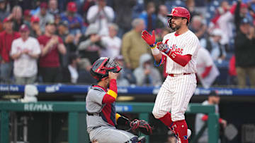 Phillies' Kyle Schwarber and his 47 game on-base streak put him in some elite company.