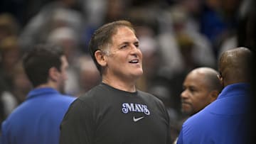 Mark Cuban looks wore Kyrie Irving's ANTA sneakers in his latest appearance on Pablo Torre's podcast.