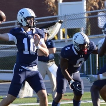 Keegan Croucher, a New York native, competes for the Cheshire Academy football team in 2024.