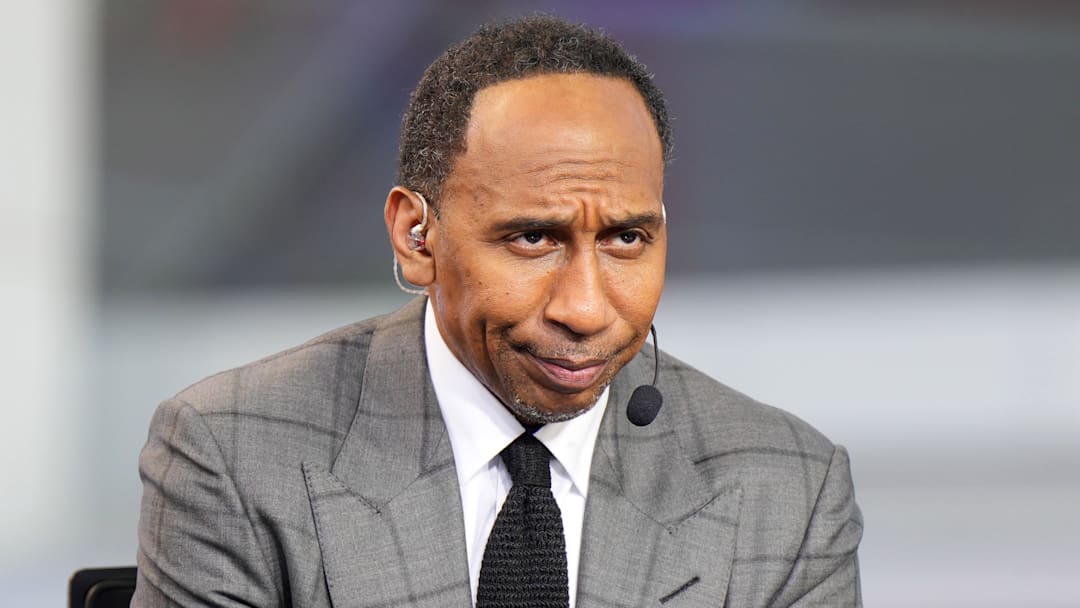 Stephen A. Smith on the ESPN NBA Countdown live set