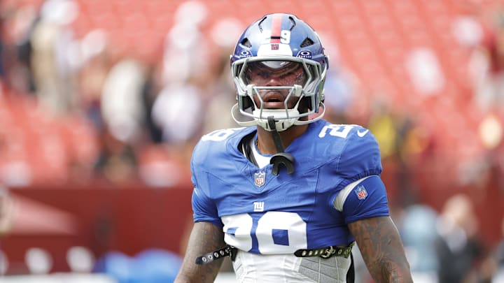 New York Giants running back Tyrone Tracy Jr. New York Giants running back Tyrone Tracy Jr.