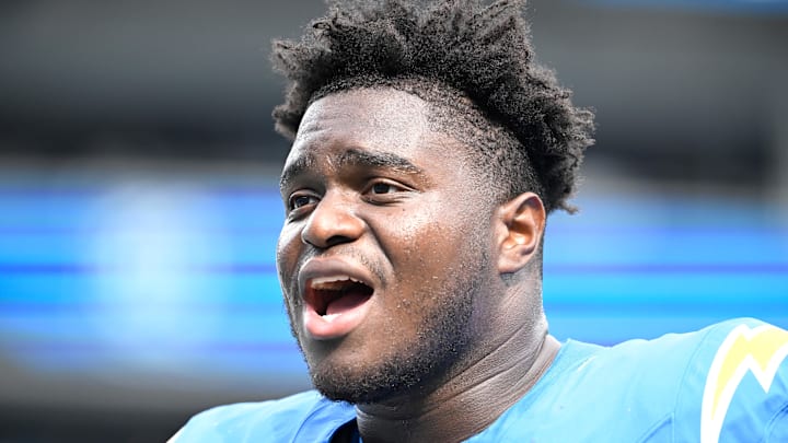 Los Angeles Chargers defensive tackle Otito Ogbonnia 