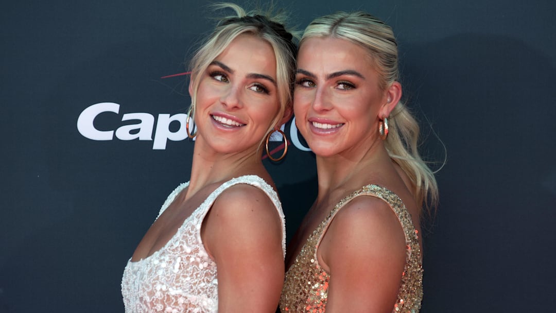 Hanna Cavinder and Haley Cavinder arrive on the red carpet before the ESPYS at the Dolby Theatre. Hanna Cavinder and Haley Cavinder arrive on the red carpet before the ESPYS at the Dolby Theatre.