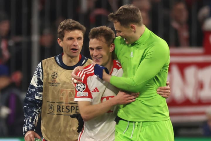 Thomas Mueller, Joshua Kimmich, Manuel Neuer